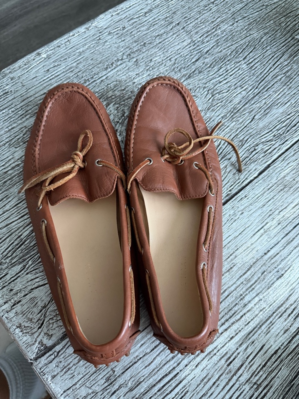 Cole Haan Brown Leather Moccasin Driving Loafers